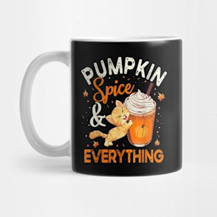 Pumpkin Spice And Everything Cat Lover Halloween Mug